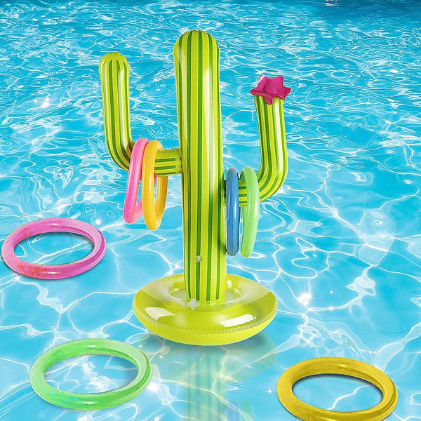 Aufblasbarer Kaktus-Spiel Ring, schwimmende aufblasbare Ringe