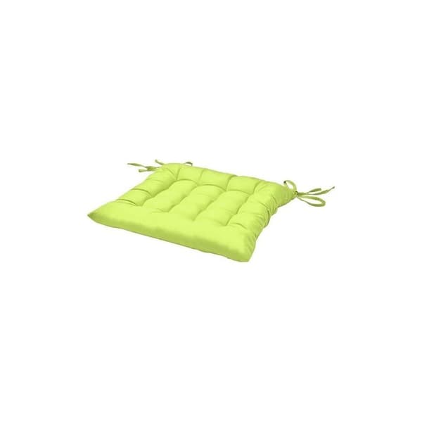Uteputer 40x40 cm Sett med 4 tykke 5 cm polyesterputer Knytebånd for stoler og benker