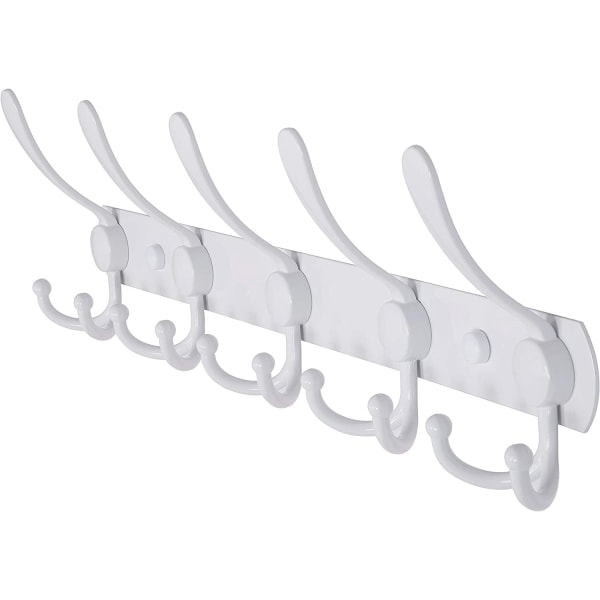 Dseap Klädhängare Väggmonterad - 5 Tri Hooks, Heavy Duty,