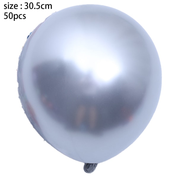 Kromimetalliset ilmapallot 50 kpl 12 tuuman paksuja lateksiilmapalloja