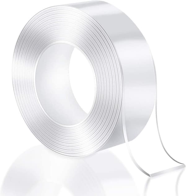 Dubbelsidig nanotejp transparent 1m längd transparent