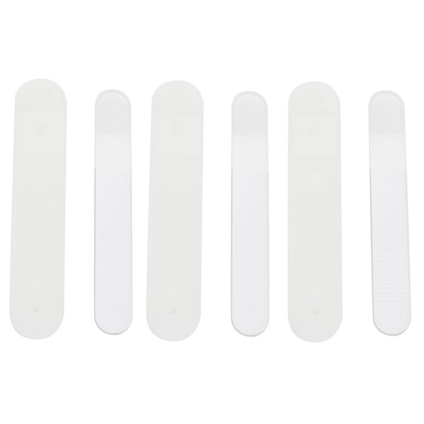 3 stk neglefil Nano glass neglebuffer slipepoleringspolering stripe manikyrverktøy bueform