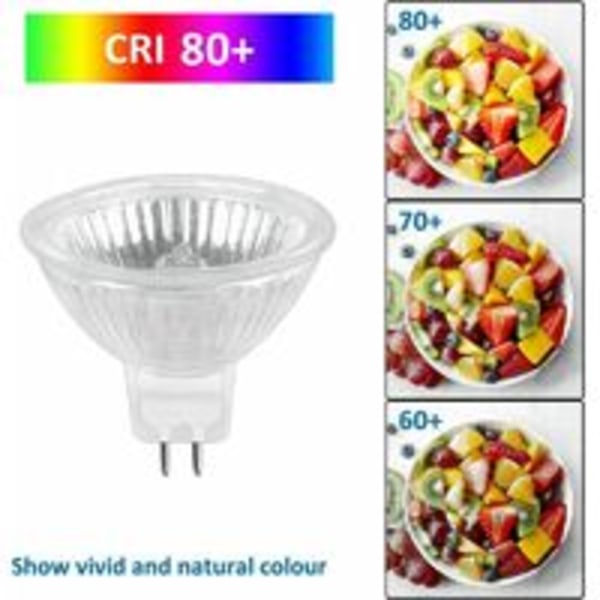 Halogenlampa GU5.3 35W 12V, 400lm Varmvitt 2700K Dimbar, MR16 Halogen Spotljuslampa, 6-pack