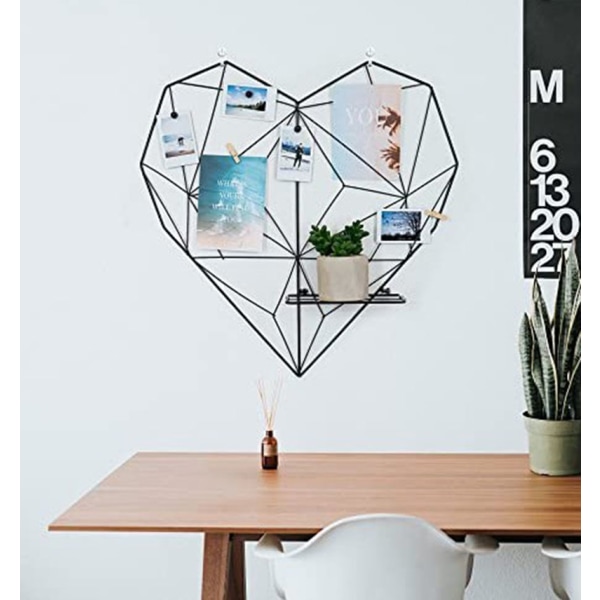 Hjärtformade gallerramar vardagsrum dekoration - Metall memo
