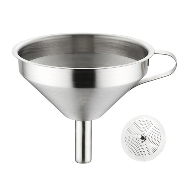 Rostfri tratt 304 vinfyllt kök hushållsfilter