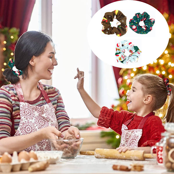 Pehmeät joustavat hiusnauhat Scrunchies naisille ja tytöille
