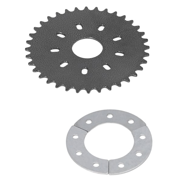 36 Tänder Platt Kedjehjul med 9 Hål Adapterfäste Bakre Kedjehjul för 49cc 66cc 80cc 2-takts Motoriserad Cykel