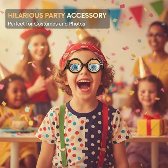 Blinking Eyeglasses Crazy Eyes Flashing Glasses Kids Drawstring Blinking Crazy Glasses