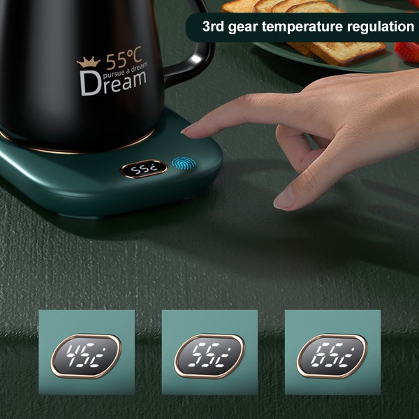 1 st USB isolerad underlägg smart termostat underlägg 55 grader varm underlägg tre växlar värmeunderlägg