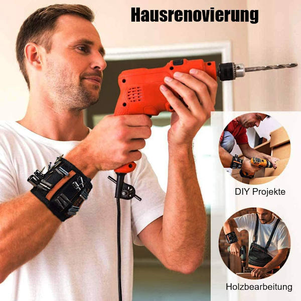 Magnetiskt armband för män 15 starka magneter DIY, DIY superstarkt