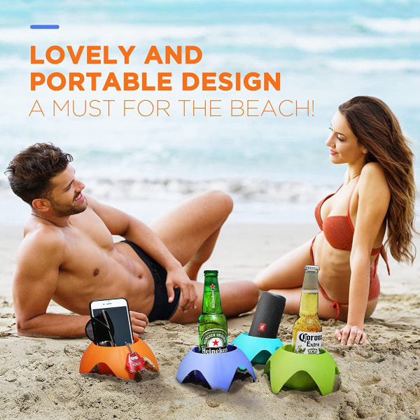 Turtleback Sand Coaster Drink Cup - Strandferietilbehør