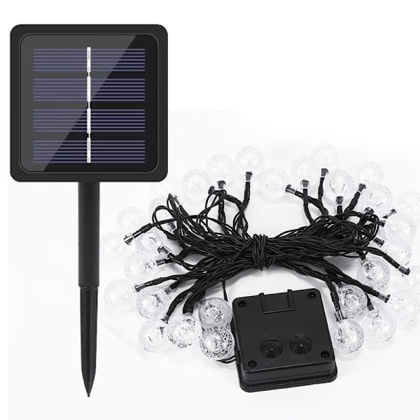 FANSIR Solcellslampor Utomhus Blommor, 7m 50 LED