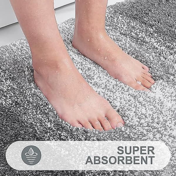 Luxury Bathroom Mat 41x61, Extra Soft and Absorbent Microfiber Bath Mat, Non-Slip Plush