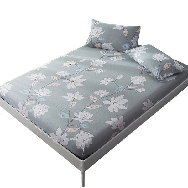 Bomullsblommig Tryckt Sängkläder Tvilling Full Queen King Sängkläder Anpassad Lakansöverdrag (180*200cm)