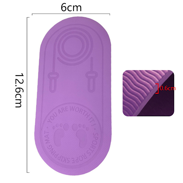 Hyppynaruharjoitusmatto - 6mm/8mm paksu hiljainen