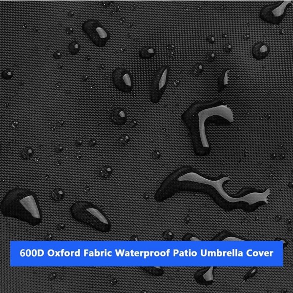 OKPOW Patio Paraply Cover, Heavy Duty 420D Oxford-tyg