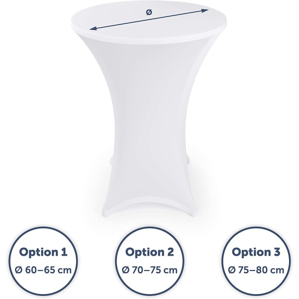 2-pack stretchöverdrag för ståbord - Eleganta ståbordsöverdrag