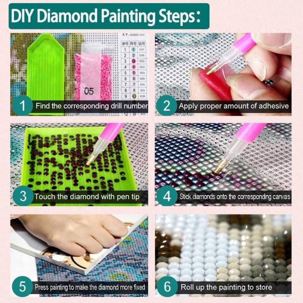 DIY 5D Diamond painting - Strandbuss och surfbrädor - Komplett