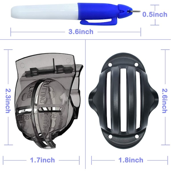 6-pack golfboll linjal golfboll markering verktygssats