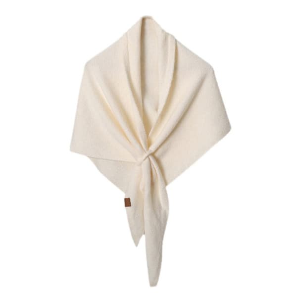 Women's Pashmina & Triangular Shawl – Warm Long Scarf for Party & Winter Use Black Black
