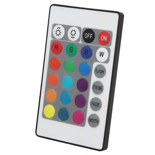 RGB Ljus Kontroller för Heminredning, Högkvalitativt Material 24 Knappar RGB Ljus Kontroller Radiofrekvens Signal Kontroll Ingen UV-strålning Ingen Stroboskop