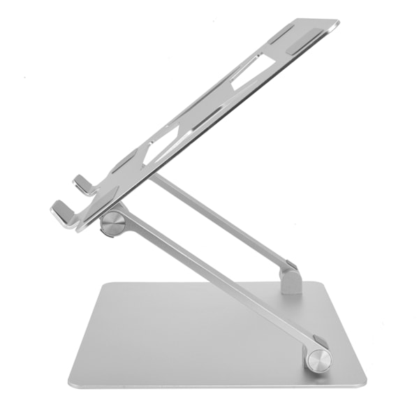 Ergonomiskt Laptopställ, Justerbar Höjd för Skrivbord, Silverfärgat Hopfällbart Notebook-stöd, Perfekt för 10-17 Tums Laptops, Förbättrar Hållningen och