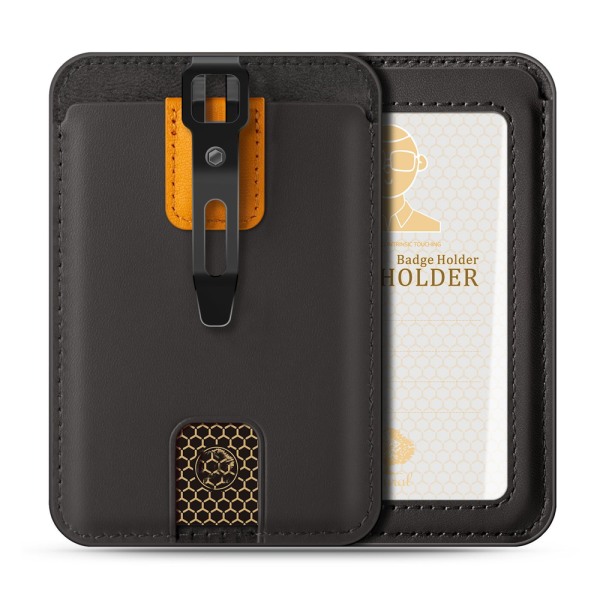 Kortholder /Merkeholder / Bærbar lommebok med metallklemme, Lea