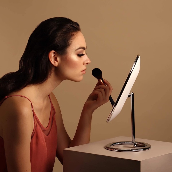 LED-valaistu meikkipeili, ladattava - johdoton