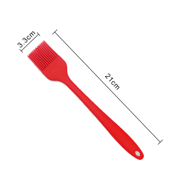 4 stk. konditorbørste, pensling, varmebestandig silikone