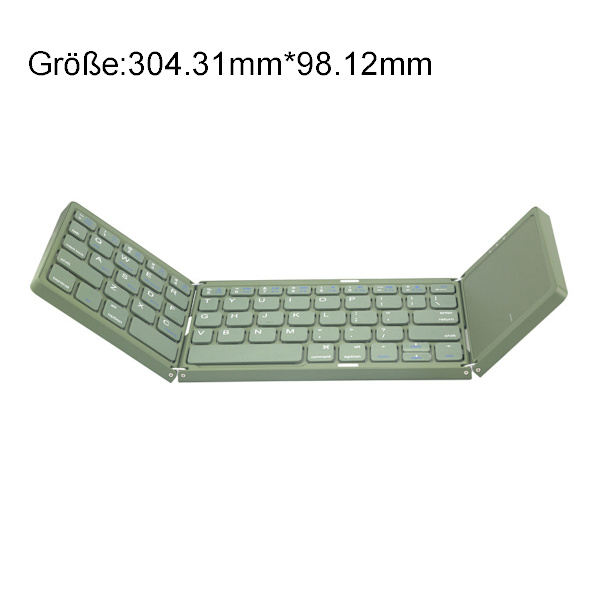 Foldbart Bluetooth-tastatur med touchpad trådløs til smartphone iPad