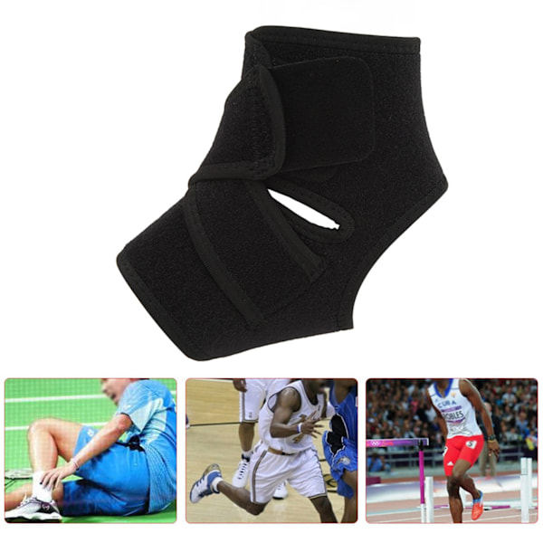 Ankelkompressionsärm, justerbart ankelstöd ger stabilt stöd för ankel och akillessena, elastisk nylon som andas, plantar fasciit