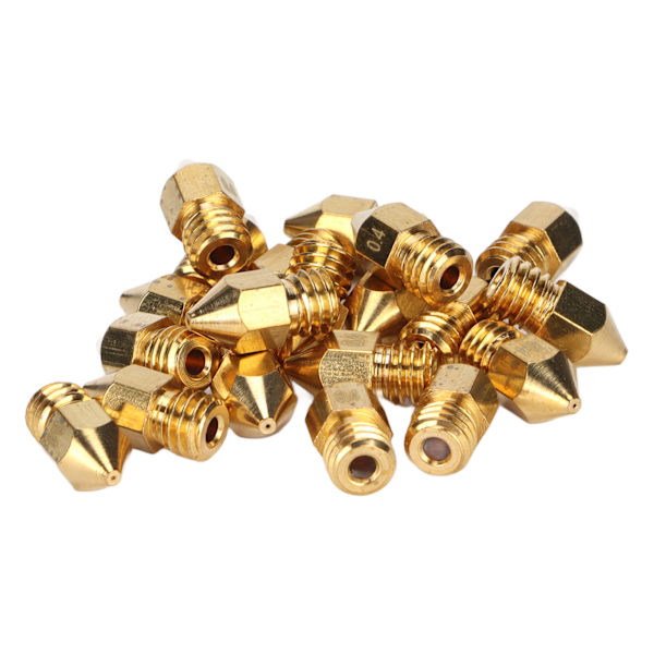 20 stk. MK8 dysekit 1,75 mm M6 gevind polerede ekstruderdyse med opbevaringsboks til 3D-printerudskiftning 0,4 mm