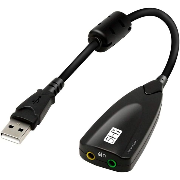 5H externt USB ljudkort Ljudadapter Externt stereoljud C