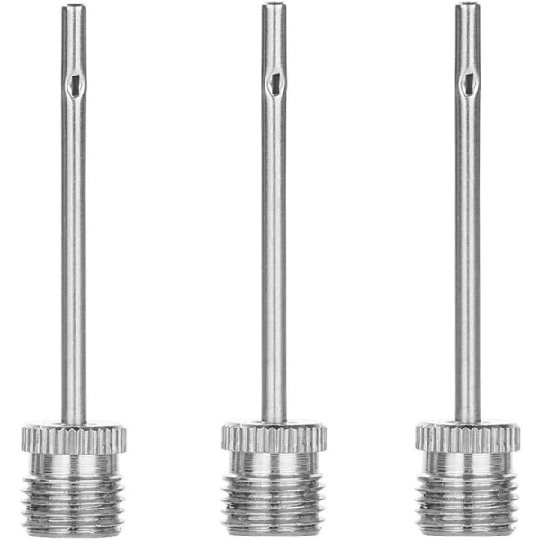 Sett med 3 oppblåsingnåler i rustfritt stål for basketball,