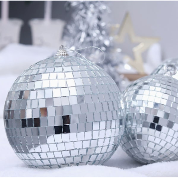 Roterande spegelboll för KTV-dekor, festdekorationer med kraftig konstruktion, hängande boll för discoboll, dansfester och utomhusfester