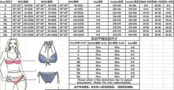 Bikini Bikini Badetøj Split Print Bikini Strand Rygløst Badetøj L