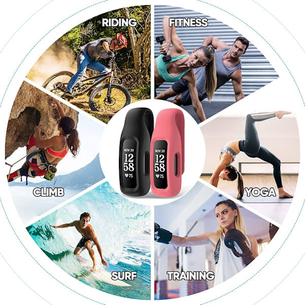 Fitbit Inspire 2 -klipsitarvike, keskiynsininen (ei