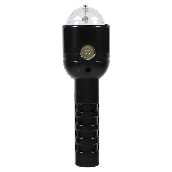 1 stk. DC 5V 3W Bærbar RGB LED Scene Effekt Lommelygte Magic Ball Lampe Party Lommelygte (Sort)