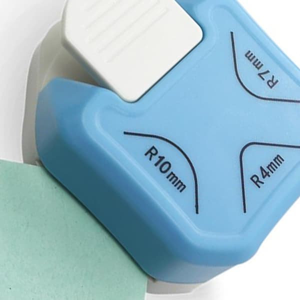 Creative Corner Rounder Punch, 3 in 1, for DIY Projects, Scrapbooking, Card Making and More, Blue