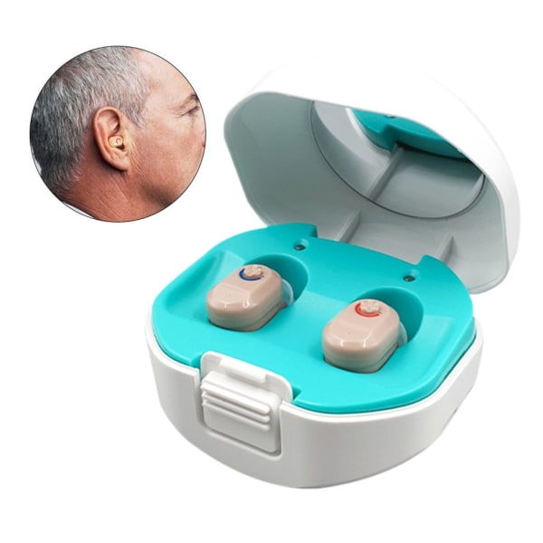 Mini Invisible Hearing Device Lydforstærker Volume Justerbar Ørehøreassistent til ældre mennesker med høretab