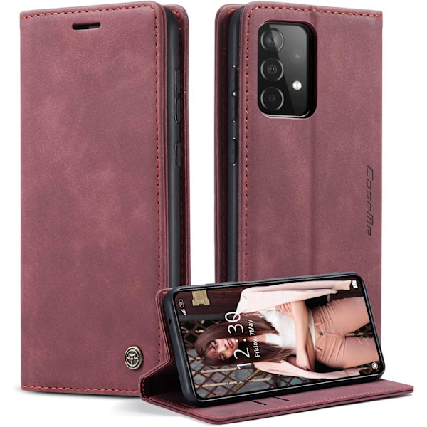 Handyhülle för Samsung Galaxy A52 5G/4G Hülle Leder Klappbar Flip Case