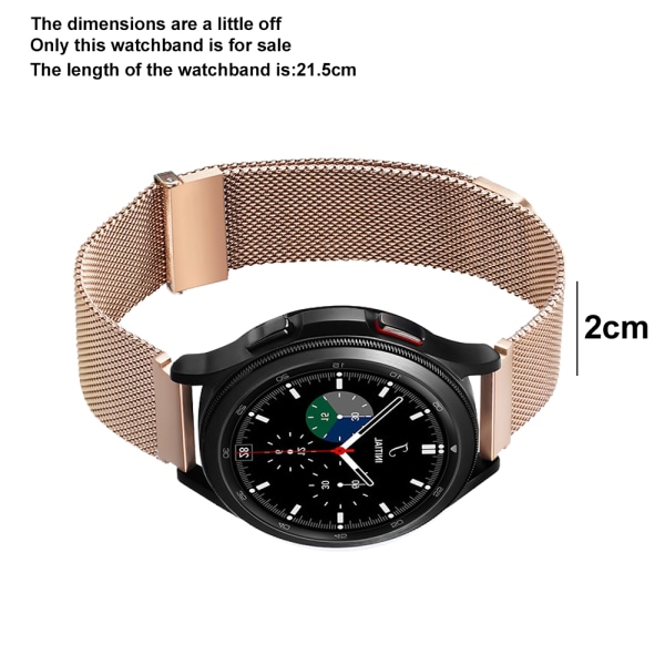Metallrem som er kompatibel med Samsung Watch5, Watch4, Watch3