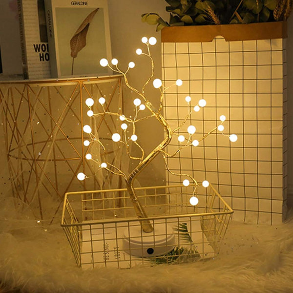 LED Baum Lichter Warmweiß USB Bonsai Baum Licht Verstellbara Äst
