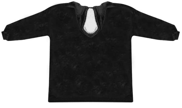 XXL Sweatshirt Tæppe - Sort, Varm & Hyggelig Oversize Sweater