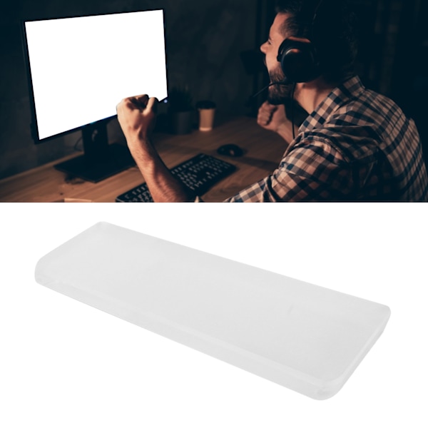 Tangentbordshandstödsdyna i Akryl för Gaming, Ergonomiskt Handledsstöd för Mekaniska Tangentbord, 61 Tangenter, L300mm
