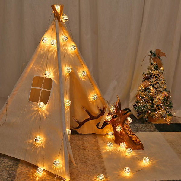 Qedertek LED Lichterkette innen Strombetrieben mit 30