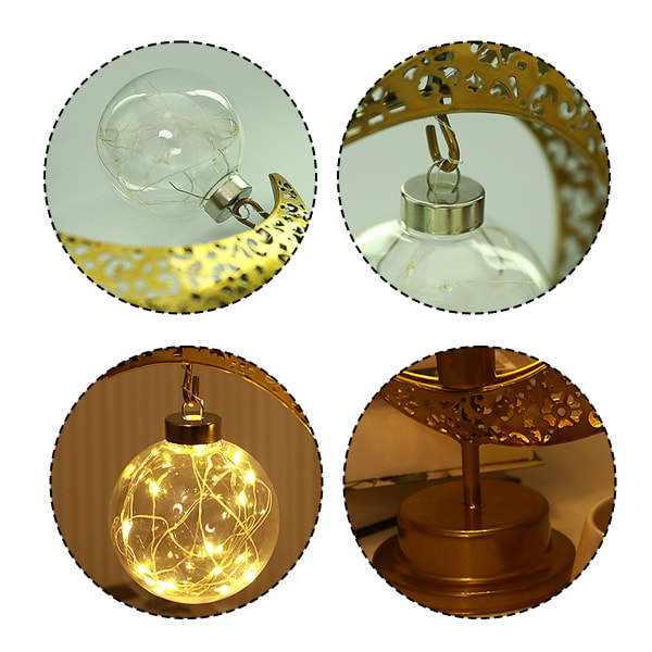 LED Månelys | Dekorativ Ball Lampe | Kontor- og Hjemmedekor | Batteridrevet Soveromslys Natt
