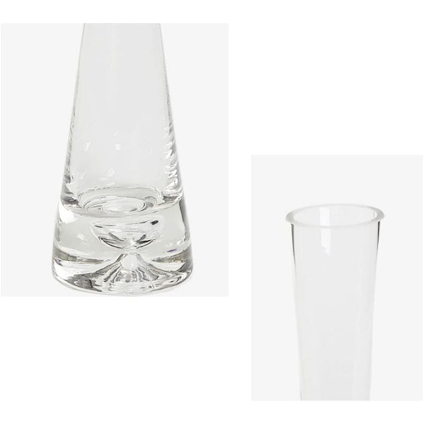 Handblåsta glasvaser - knoppformade vaser - vaser med enstaka stjälk eller dekorationer för hem och kontor.