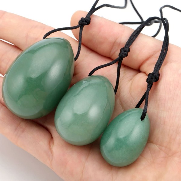 Ägg Jade Sten Ägg, Massage Ägg Stenar 4PCS Kristall Chakra