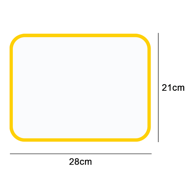Magnetisk whiteboard - nem at skrive på og rengøre, fleksibel